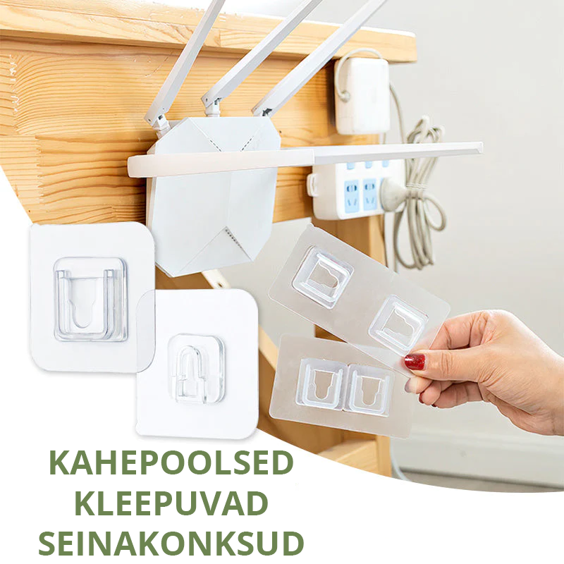 Kahepoolsed kleepuvad seinakonksud