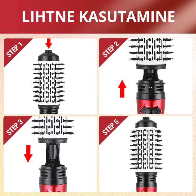 "3-in-1" kuumaõhu föön ja föön