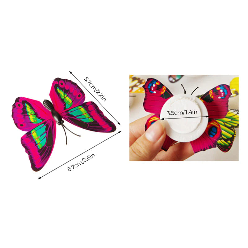 3D LED Liblikas kaunistus