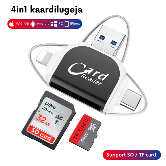 4in1 universaalne SD-kaardi lugeja