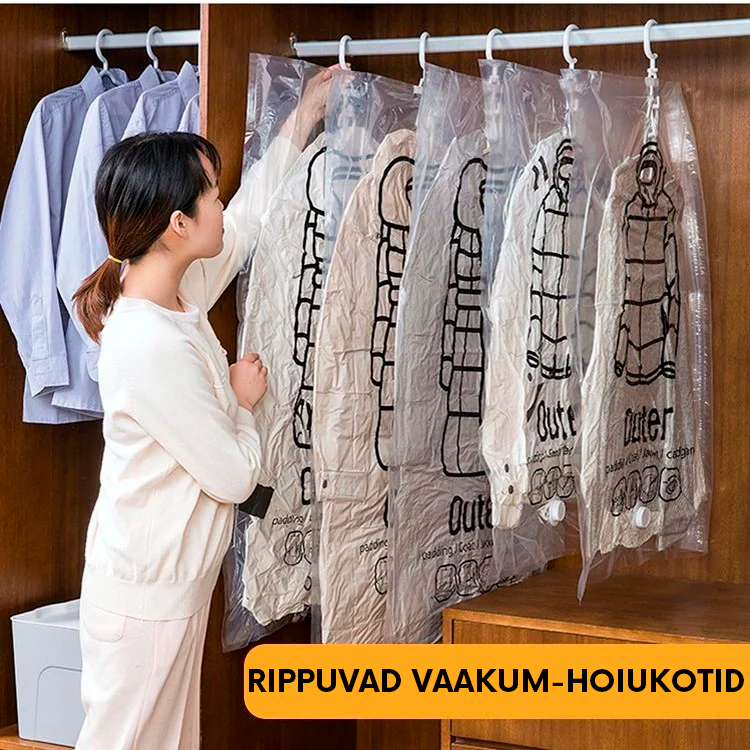 Rippuvad vaakum-hoiukotid