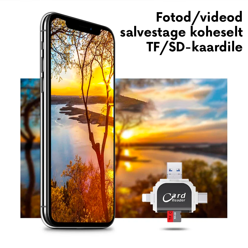 4in1 universaalne SD-kaardi lugeja