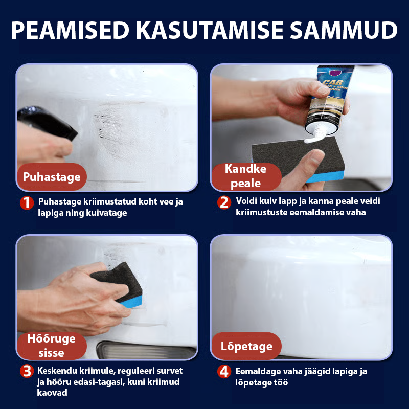 Auto kriimude eemaldamise pasta